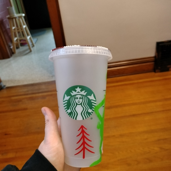 20oz mr.grinch clear tumbler - Picture 4 of 4